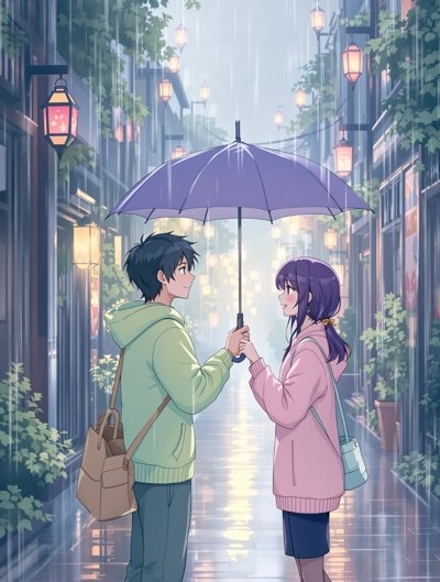 雨巷伞下 封面